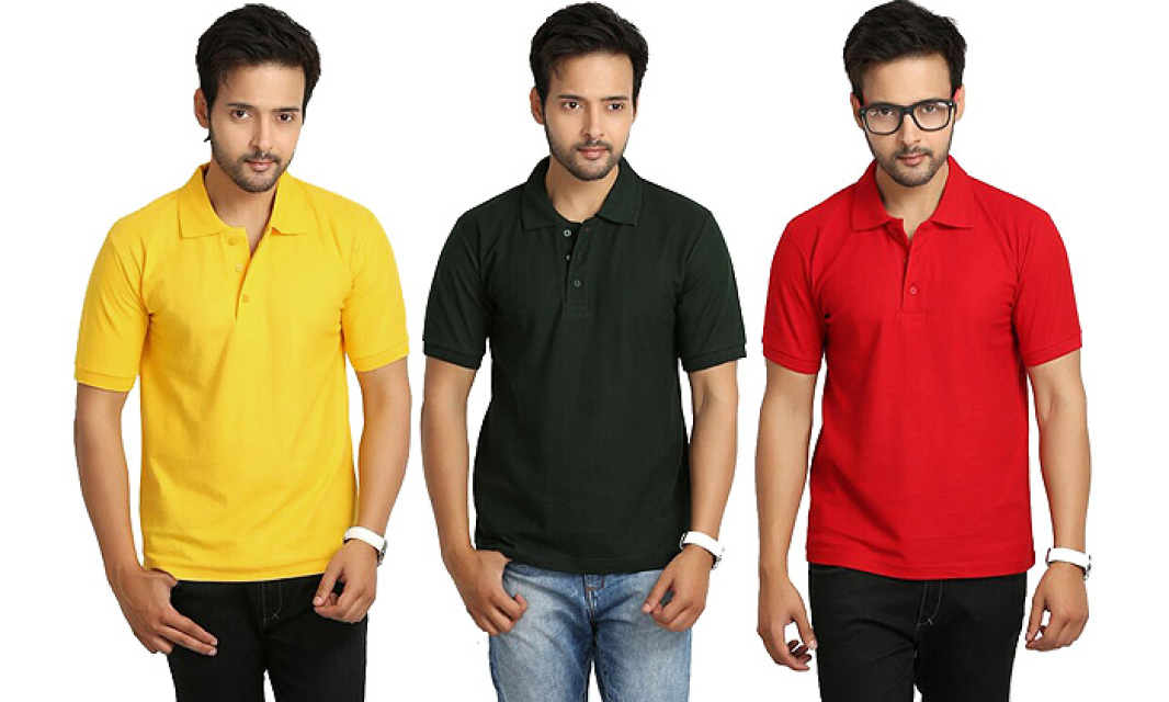 Pack of 3 Polo T-shirts for Men