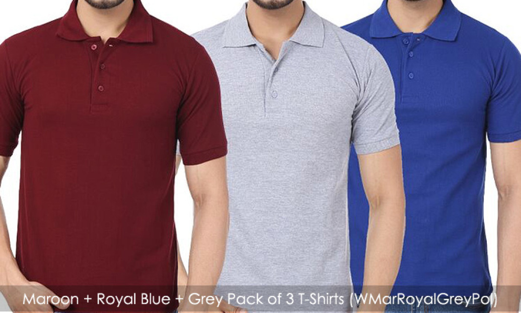 Pack of 3 Polo T-shirts for Men